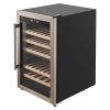 52 Bottle Wine Fridge, Freestanding Wine Cooler Refrigerator, Dual Zone Cooler, 41 F to 65 F Adjustable Temp Mini Cellar, Glass Door