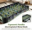 Full Size 54 Inch Foosball Table for Home Game Room with Ergonomic Handles Includes 2 Balls Ideal for Casual Gaming