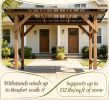 Cedar Wood Grill Gazebo 8.6 FT X 5 FT BBQ Gazebo with 2 Side Serving Shelves Outdoor Kitchen Island Portable BBQC anopy