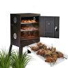 Outdoor Vertical Charcoal Smoker Oven for Camping Backyard Grill