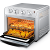 Air Fryer Oven 27.5QT, 6-in-1 Countertop Oven, capable of air frying, baking, grilling, roasting, reheating, and dehydrating, with 4-knob control