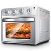 Air Fryer Oven 27.5QT, 6-in-1 Countertop Oven, capable of air frying, baking, grilling, roasting, reheating, and dehydrating, with 4-knob control