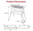 2-In-1 Electric Grill 1500W with Detachable Stand Dual Plates for Balcony - Portable Outdoor Cooking Appliance