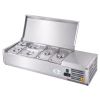 47" Commercial Refrigerated Prep Station, 1.5 Cu.Ft, Stainless Lid, R290 ETL