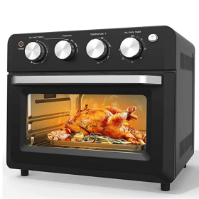 W1002P415296, 6-in-1 Oven, 27.5QT, 1600w, 4 Preset Menus, Air Fry, Pizza, Bake, Grill, Toast, Keep Warm, Bread Baking, Dehydration, Defrost