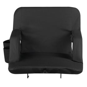 VEVOR Stadium Seat, 6 Adjustable Angle Bleacher Chair, 2.9'' Cushion Stadium Seat with Back Support and Armrest