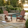 Wooden Outdoor Folding Adirondack Chair Set of 2 Wood Lounge Patio Chair for Garden,Garden, Lawn, Backyard, Deck, Pool Side, Fire Pit,Half Assembled,