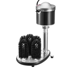 VEVOR Electric Commercial Glass Washer, 5-Brush Bar Glass Cleaner, 600 Cups/Hour Wine Glass Cleaning Machine, Bar Glass Washer for Champagne Glas