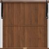 39" Fluted Liquor & Coffee Bar Cabinet with 6 Wine Racks and 3 Glass Holders, Mid-Century Modern Bar Cabinet with A Large Storage Drawer