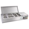 47" Commercial Refrigerated Prep Station, 1.5 Cu.Ft, Stainless Lid, R290 ETL