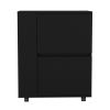 Bar Cart Belleville, Living Room, Black