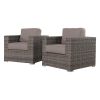 Fully Assembled Patio Chair with Sunbrella Cushions (Set of 2)Canvas Taupe SunbrellaÂ® Canvas