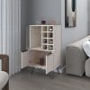 Bar Cabinet Gassville: Sleek Wine Glass Rack, Bottle Storage & Glass Door Cabinet