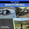 Awning Tarp for Camping,Tailgate Awnings & Shelters for Sun Shade and Waterproof, Outdoor Rear&Side Vehicle Awning Shelter for Van, MPV, Campers