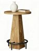 Counter Height round Pub Table with Footrest Bar Dining Table for Kitchen Home Pub Furniture